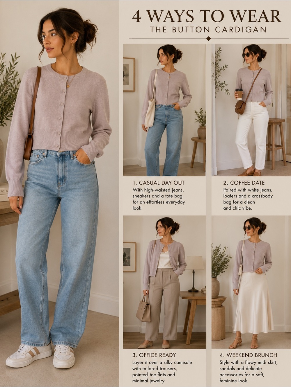 Club Monaco Taupe Cardigan